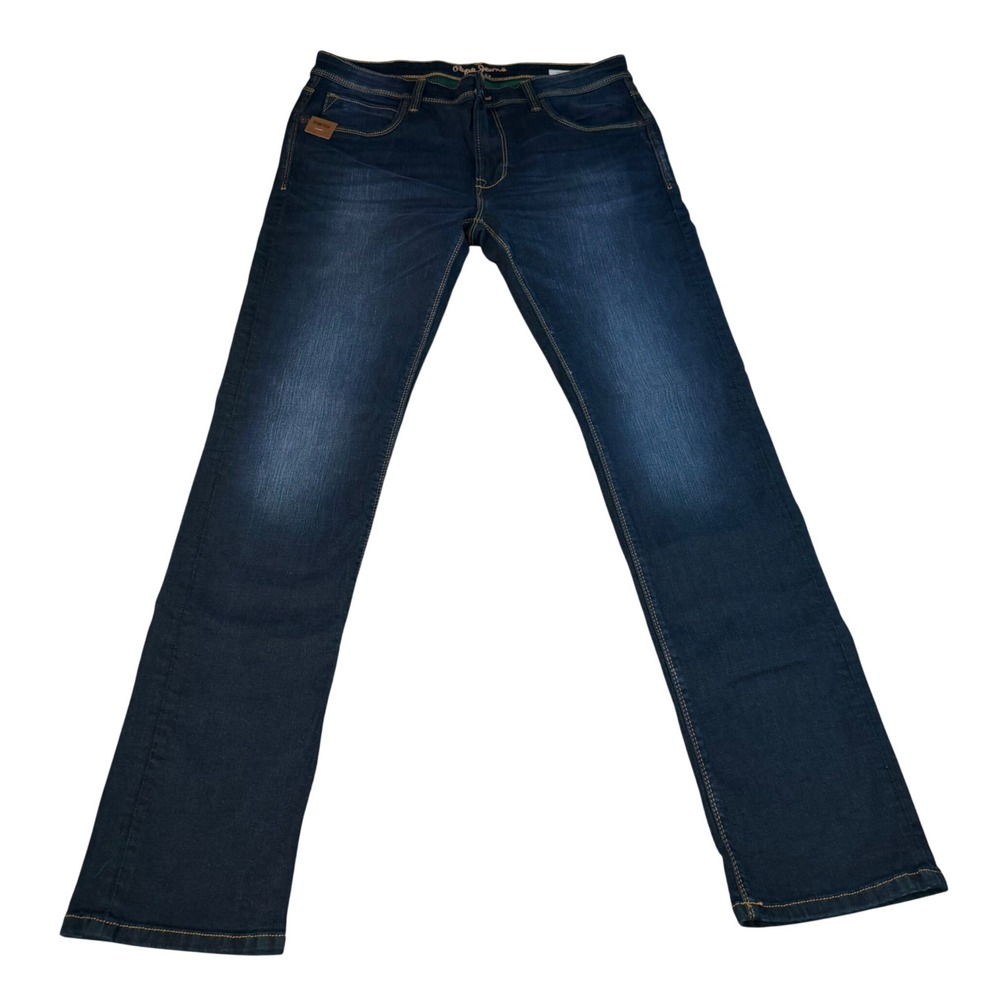 Pepe Jeans London Kester Vapour Slim Fit Dark Wash Stretch Denim Jeans 34x33